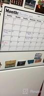 img 1 attached to Magnetic Fridge Calendar: Stay Organized With This Dry Erase Whiteboard For Refrigerator Planners - 16.9" X 11.8 review by Michael Thaxton
