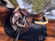 img 1 attached to Therapeutic Gel Half Pad With 3D Air-Mesh Fleece For Optimal Impact Protection And Support - Perfect For Horses In Dressage, Jumping, Training, And Under Saddle review by Jevon Sterling