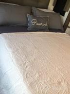 картинка 1 прикреплена к отзыву VEEYOO Soft And Lightweight White Queen Size Quilt Set - Resistant To Wrinkles, Microfiber Bedspread, Suitable For All Seasons от Ghostnote Hankins