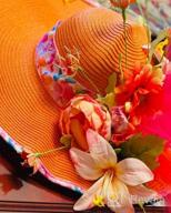 картинка 1 прикреплена к отзыву Women'S Foldable Floppy Sun Hat, Wide Brim UV Protection Straw Beach Cap For Summer от Christian Bennett