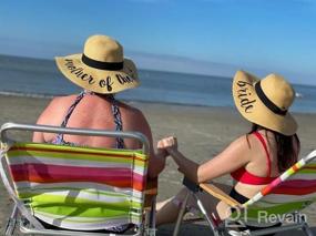 img 7 attached to Funky Junque Women'S Embroidered Beach Floppy Sun Hat With UPF 50 Protection