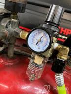 img 1 attached to Hromee Air Compressor Filter Regulator Combo Kit - 1/2 Inch With Pressure Gauge, Semi-Auto Drain, Water & Oil Trap Separator, And Bracket For Improved Performance And Efficiency review by Paul Giordano