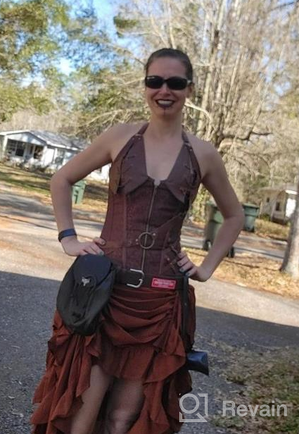 img 1 attached to Ultimate Steampunk Chic: The Pirate Dressing’S High-Low Show Girl Skirt review by Mark Williams