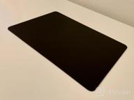 img 1 attached to Black Waterproof Leather Desk Blotter Pad - 17 X 12 Inches, Flat, Non-Slip - By Nekmit review by Mario Beats