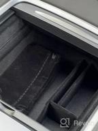 img 1 attached to Motrobe 2023 Upgraded Model 3 Model Y Flocked Center Console Organizer Tray Hidden Cubby Drawer Armrest Storage Box For 2023 2022 2021 Tesla Interior Accessories With Coin And Sunglass Holder review by Avishai Menon