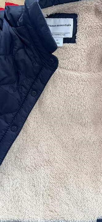 img 1 attached to 🧥 Quilted Shirt Jacket for Boys with Sherpa Lining - Amazon Essentials review by Richard Dean