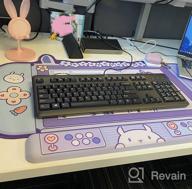 img 1 attached to GeekShare Bunny Wrist Rest Support Mouse Pad Set- Non-Slip Rubber Base And Lightweight Memory Foam Wrist Rest For Keyboard And Mouse, Perfect For Gaming,Or Home Office Work(Mousepad & Wrist Rest) review by Jacob Richmond