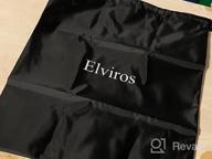 img 1 attached to Elviros Toiletry Bag, Mens Leather Travel Organizer Kit With Hanging Hook, Large Water-Resistant Toiletries Bathroom Shaving Bags For Women (Black) review by Jose Moran