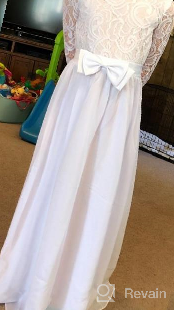 img 1 attached to Sophisticated Vintage Chiffon Flower Girl Dresses by ABAO SISTER review by Philip Breeze