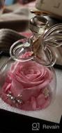 img 1 attached to Romantic Gifts For Mom: Pink Rose Flower In Glass Angel Figurines - Perfect Birthday And Valentine'S Day Gift For Women, Angelic Roses For Her, Best Friend, And Loved Ones review by Wayne Espinoza