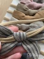 img 1 attached to Cherssy Baby Girl: Stylish And Comfortable Linen Bows Headbands For All Ages review by Sean Castator