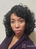 картинка 1 прикреплена к отзыву Kinky Curly Wig For Black Women - Heat Resistant Synthetic Hair With Bangs & Accessories | ELIM Z014 от Onur Donovan