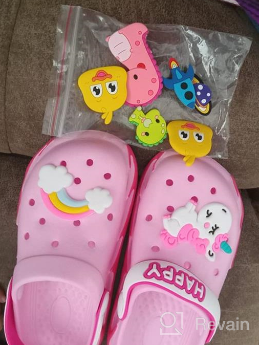 img 1 attached to 👧 Adorable Purple Boys' Winter Garden Sandals: Perfect Clogs & Mules for Girls review by Dave Albright