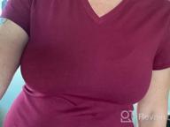 img 1 attached to Women'S Short Sleeve V Neck T Shirt - Junior & Plus Sizes By Emmalise review by Tom Reid