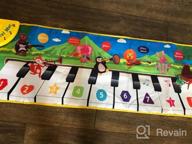 img 1 attached to Aywewii Toddler Piano Mat: Anti-Slip Floor Playmat With Flash Cards - Perfect Musical Gift For Girls And Boys Aged 1-3 Years! review by Johnny Murphy