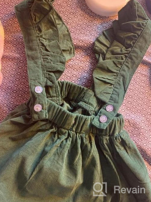 img 1 attached to Adorable Long Sleeve Ruffle Romper Top & Infant Skirt Set For Your Little Girl review by Mark Quarterman