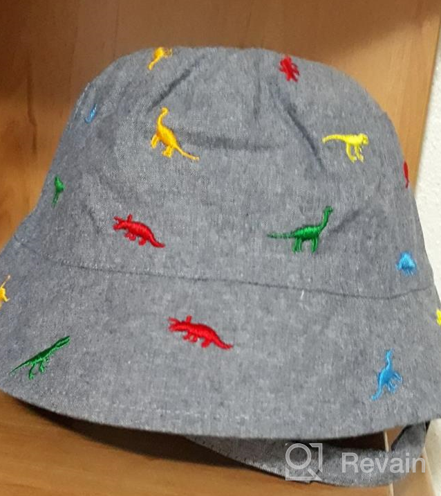 img 1 attached to 🦖 Adorable Dinosaur-Printed Kids Summer Sun Hat - Perfect Baby Boy Toddler Gift! review by Robert Ducki