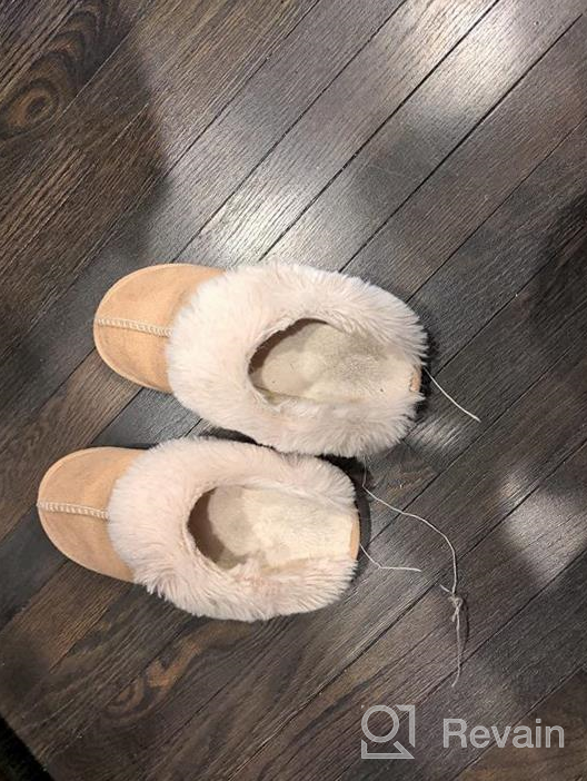 img 1 attached to Stay Cozy All Winter With WATMAID Women'S Memory Foam Fluffy House Slippers review by Matt Tito