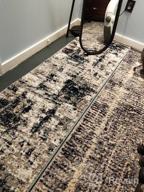 img 1 attached to Gray Distressed Abstract Area Rug, 5' X 7', By Rugshop - Achieve A Stand-Out Look For Your Home Interiors review by Mike Weaver