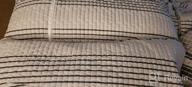 img 1 attached to Striped Queen Duvet Cover Set - 1200TC Microfiber Bedding With Zip Closure And Tie, Modern Style In Grey, Blue, And White. Perfect For Men And Women. review by Matt Hamilton