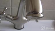 img 1 attached to Modern Chrome Finish Double Knob Basin Faucet For Single Hole Bathroom Sinks - Rozin Deck-Mounted Mixer Tap review by Doug Davis