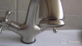 img 8 attached to Modern Chrome Finish Double Knob Basin Faucet For Single Hole Bathroom Sinks - Rozin Deck-Mounted Mixer Tap