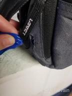 img 1 attached to Dog Training Bag: Treat Pouch For Small To Large Dogs, Tote Carry Kibble Snacks Toys, Metal Clip & Poop Bag Dispenser - Blue/Black review by Maria Gonzalez