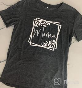 img 6 attached to Stay Stylish And Comfy With Our Mama Letter Print T-Shirt For Women: Perfect For Mom Life!