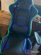 картинка 1 прикреплена к отзыву Goplus Gaming Chair With LED Light And Footrest - Ergonomic High Back Recliner With Handrails And Seat Height Adjustment For Racing And Office Use (Green) от Danielle Smith