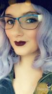 img 1 attached to 14 Inch Short Ombre Curly Wavy Synthetic Bob Grey Pastel Wig - Natural Looking Cosplay Costume For Women & Girls review by Damion Pasquale