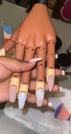 img 1 attached to Flexible Nail Training Hand With 100 Fake Nail Tips - Practice Acrylic Nails, Print & DIY With Moveable False Mannequin Hands - Perfect Practice Tool For Beginners review by Yousef Clark