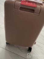 картинка 1 прикреплена к отзыву 20" PC Hard Case Suitcase Spinner Wheels TSA Lock Laptop Pocket Business Travel Rolling Luggage Grayish White от Justin Malkowski