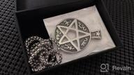 img 1 attached to Stainless Steel Pendant Necklace with Supernatural Devils 🔮 Trap Symbol and Sigil - Pentagram Anti Possession by HZMAN review by Johnny Burns