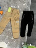 картинка 1 прикреплена к отзыву Feidoog Toddler Baby Boys 2 Pack Хлопковые спортивные штаны с эластичной резинкой на талии - Твердые активные брюки для бега от Kyle Tran