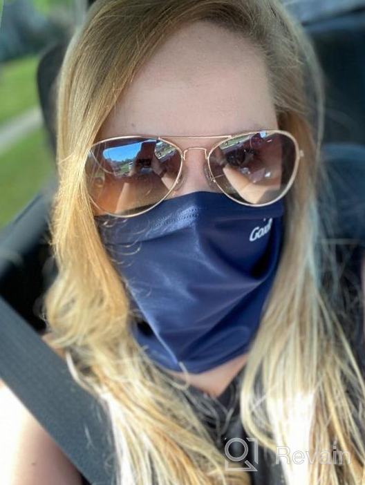 img 1 attached to Stay Protected from Sun with our Cooling Neck Gaiter - Perfect for Hiking, Cycling, Fishing, and More! review by Ricky Lahoti