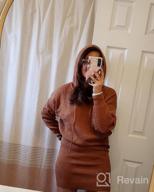 img 1 attached to Stay Cozy And Stylish With PRETTYGARDEN Women'S Winter Rib Knit Hooded Bodycon Dress review by Tiffany Tucker