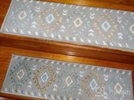 img 1 attached to Stylish & Safe: Sussexhome Carpet Stair Treads For Wooden Steps - 4-Pack Of Self-Adhesive, Pet & Kid-Friendly Indoor Treads To Prevent Slipping review by Justin Munajj