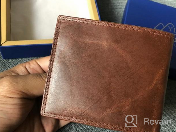 img 1 attached to Blocking Bifold Genuine Cowhide Leather Men's Accessories for Wallets, Card Cases & Money Organizers review by Yousef Clark