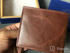 img 6 attached to Blocking Bifold Genuine Cowhide Leather Men's Accessories for Wallets, Card Cases & Money Organizers