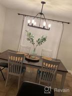img 1 attached to Sonoro Black Chandelier - Rustic Industrial Modern Fixture with 13 Bulbs for Dining Room or Entryway review by Kevin Wilkins