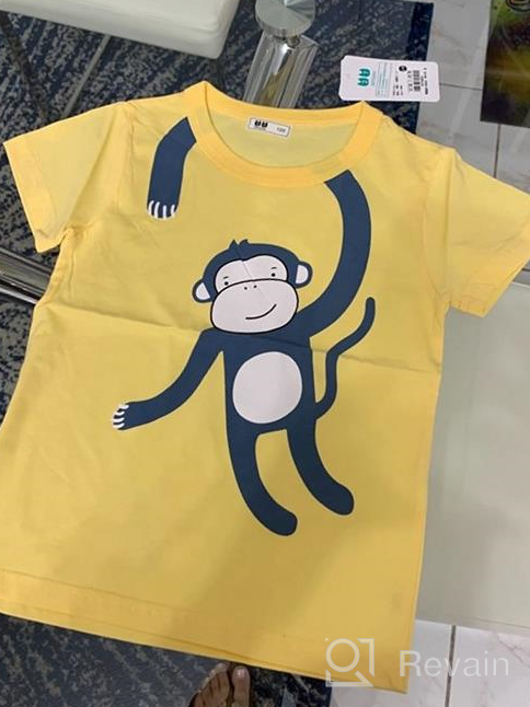 img 1 attached to Cotton Crewneck Long Sleeve Shirts 👕 Set for Toddler Boys - Tops and Tees review by Cris Walton