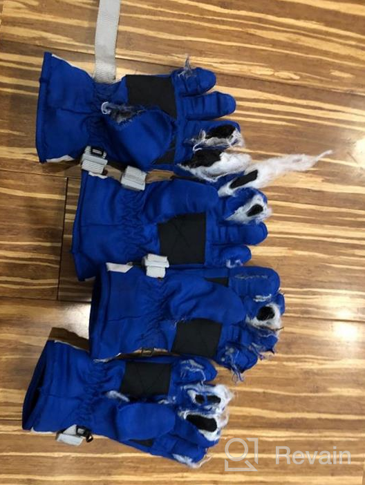 img 1 attached to 🧤 Winter Protection Fleece Waterproof Gloves for Boys - Perfect Cold Weather Accessories review by Brandon Castano