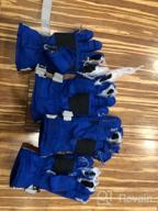 картинка 1 прикреплена к отзыву 🧤 Зимняя защита флисовые водонепроницаемые перчатки для мальчиков - идеальные аксессуары для холодной погоды от Brandon Castano