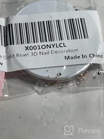 img 5 attached to Rose Gold Rivet 3D Nail Decoration DIY - Indexu Mixed Shaped Nail Art Decals Tips