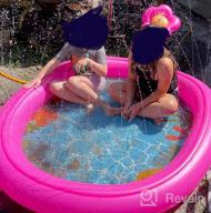 img 1 attached to 68-Inch Tepsmigo Splash Pad: The Ultimate Summer Water Fun For Girls review by Christian Bar