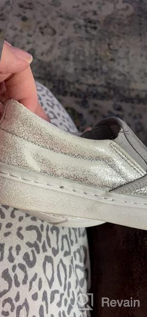 img 1 attached to 👟 Sparkly Glitter Slip On Low Top Canvas Sneakers for Young Children review by Jerome Godwin