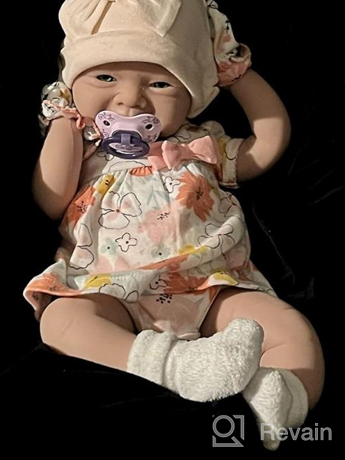 img 1 attached to IVITA 12In Full Body Silicone Baby Dolls - Realistic Newborn Girl Reborn Dolls, Not Vinyl! review by Jody Kashani