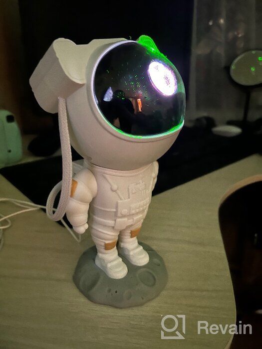 img 3 attached to 🌌 Astronaut Star Projector Night Light - Galaxy Nebula Night Light Projector with Timer, Remote Control - Ideal for Bedroom, Game Room - Perfect Gift for Kids and Adults review by Adithep Saengdern ᠌