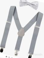 img 1 attached to Hanerdun Kids Suspenders Bowtie Sets: Stylish Adjustables for Boys and Girls review by Jason Pinkney