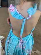 img 1 attached to 👗 Vintage Backless Sundress with Floral Design for Girls' Clothing review by Erica Rogers